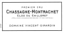Vincent Girardin Chassagne-Montrachet Clos Du Cailleret Blanc 2010 Front Label