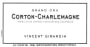Vincent Girardin Corton-Charlemagne Grand Cru 2013 Front Label