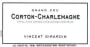 Vincent Girardin Corton-Charlemagne Grand Cru 2012 Front Label