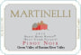 Martinelli Bondi Home Ranch Pinot Noir 2012 Front Label