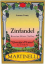 Martinelli Giuseppe and Luisa Zinfandel 2014 Front Label