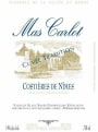 Mas Carlot Cuvee Tradition Rouge 2014 Front Label