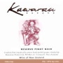Kawarau Estate Reserve Pinot Noir 2003 Front Label