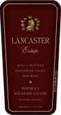 Lancaster Sophia's Hillside Cuvee 2013 Front Label