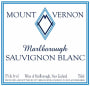Mount Vernon Sauvignon Blanc 2014 Front Label