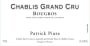 Patrick Piuze Chablis Bougros Grand Cru 2010 Front Label
