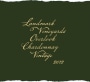 Landmark Overlook Chardonnay 2012 Front Label