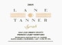 Lane Tanner French Camp Vineyard Syrah 2005 Front Label