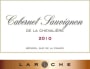 Mas La Chevaliere Cabernet Sauvignon 2010 Front Label