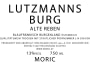 Moric Lutzmannsburg Alte Reben Blaufrankisch 2012 Front Label