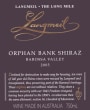 Langmeil Orphan Bank Shiraz 2005 Front Label