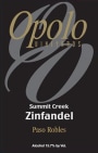 Opolo Summit Creek Zinfandel 2012 Front Label