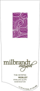 Milbrandt The Estates Merlot 2014 Front Label