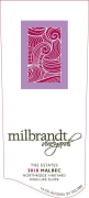 Milbrandt The Estates Malbec 2010 Front Label
