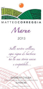 Matteo Correggia Barbera d'Alba Marun 2013 Front Label