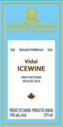 Konzelmann Vidal Icewine 2012 Front Label