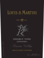 Louis Martini Monte Rosso Vineyard Gnarly Vine Zinfandel 2011 Front Label