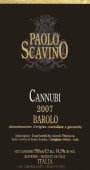 Paolo Scavino Barolo Cannubi 2007 Front Label