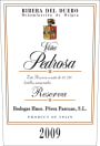 Perez Pascuas Vina Pedrosa Reserva 2009 Front Label