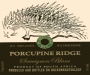 Porcupine Ridge Sauvignon Blanc 2011 Front Label
