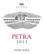 Petra Toscana Cabernet Sauvignon Merlot 2013 Front Label