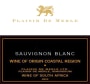 Plaisir de Merle Sauvignon Blanc 2013 Front Label