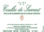 Nicolas Joly Coulee de Serrant Clos de la 2011 Front Label