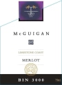 McGuigan Brothers Bin 3000 Merlot 2004 Front Label