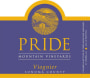 Pride Mountain Vineyards Viognier 2014 Front Label