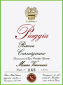 Piaggia Carmignano Riserva 2010 Front Label