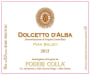 Poderi Colla Dolcetto d'Alba Pian Balbo 2012 Front Label