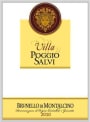Villa Poggio Salvi Brunello di Montalcino 2010 Front Label