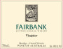 Sutton Grange Winery Fairbank Viognier 2014 Front Label
