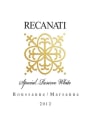 Recanati Special Reserve White (OU Kosher) 2012 Front Label