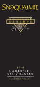 Snoqualmie Reserve Cabernet Sauvignon 2010 Front Label