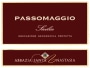 Santa Anastasia Passomaggio 2011 Front Label
