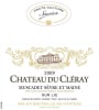 Sauvion Sevre et Maine Muscadet Chateau du Cleray 2009 Front Label