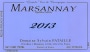 Sylvain Pataille Marsannay 2013 Front Label