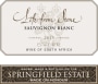 Springfield Estate Life From Stone Sauvignon Blanc 2015 Front Label