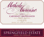 Springfield Estate Methode Ancienne Cabernet Sauvignon 2009 Front Label