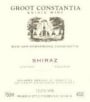 Groot Constantia Shiraz 1999 Front Label