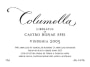 Sadie Family Columella 2005 Front Label
