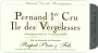 Rapet Pere & Fils Pernand Ile des Vergelesses Premier Cru 2012 Front Label