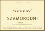 Szepsy Szamorodni 2009 Front Label
