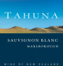 Tahuna Wines Marlborough Sauvignon Blanc 2013 Front Label