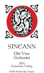 Sineann Old Vine Zinfandel 2011 Front Label