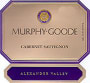 Murphy-Goode California Cabernet Sauvignon 1999 Front Label