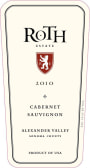 Roth Estate Alexander Valley Cabernet Sauvignon 2010 Front Label