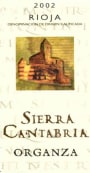 Sierra Cantabria Organza 2002 Front Label