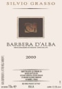Silvio Grasso Barbera d'Alba 2000 Front Label